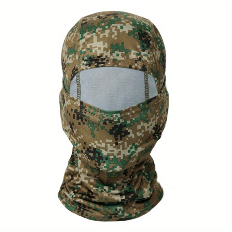 Camouflage Tactical Headgear Barakla Hair Cap Outdoor Sports Hiking Mountaineering Riding Mask Scarf Military Fan CS Helmet Inner Hat Camouflage Sunscreen Headscarf