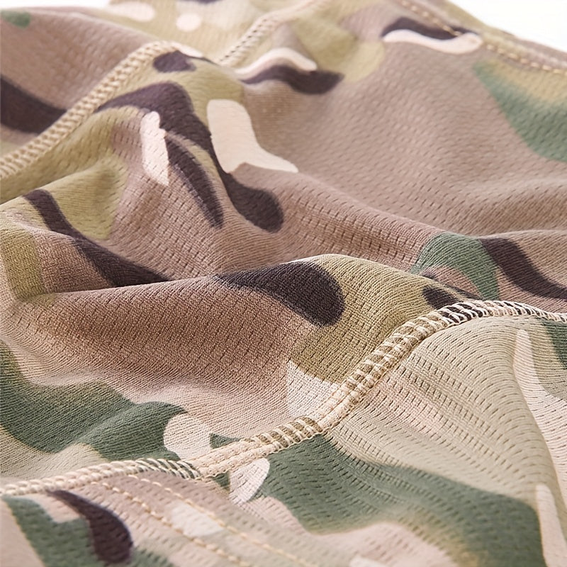 Camouflage Tactical Headgear Barakla Hair Cap Outdoor Sports Hiking Mountaineering Riding Mask Scarf Military Fan CS Helmet Inner Hat Camouflage Sunscreen Headscarf