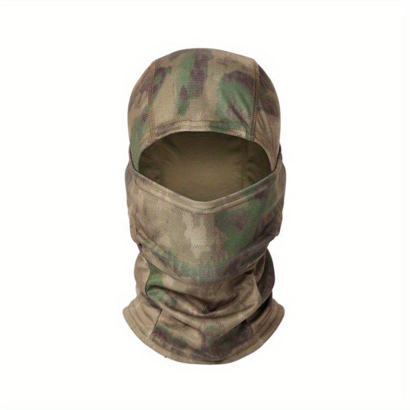 Camouflage Tactical Headgear Barakla Hair Cap Outdoor Sports Hiking Mountaineering Riding Mask Scarf Military Fan CS Helmet Inner Hat Camouflage Sunscreen Headscarf