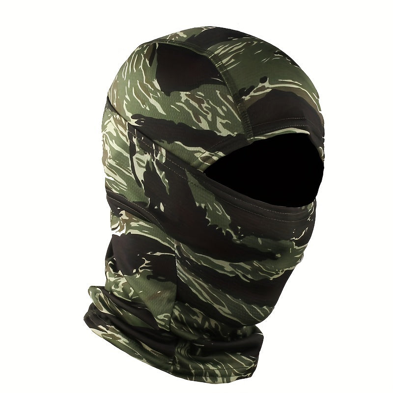 Camouflage Tactical Headgear Barakla Hair Cap Outdoor Sports Hiking Mountaineering Riding Mask Scarf Military Fan CS Helmet Inner Hat Camouflage Sunscreen Headscarf