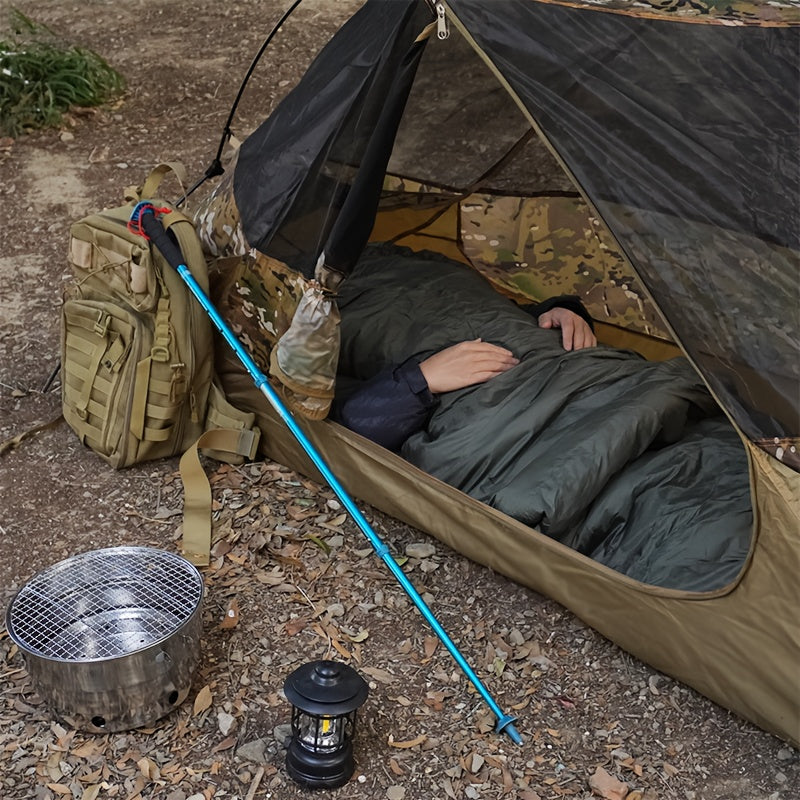 [Durable Outdoor Tent] Portable Outdoor Tent | Durable Build, Single Person, Camouflage Pattern, Breathable 210T Fabric, Includes Storage Bag & Ground Stakes - Perfect for Camping, Hiking, Hunting & Fishing, Camping Accessori