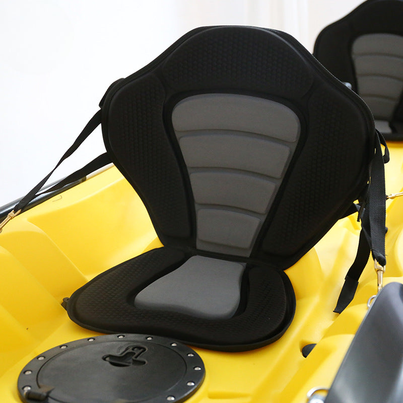 2 Pack of Kayak Seat Deluxe Padded Canoe Backrest Seat Sit On Top Cushioned Back Support SUP Paddle Board Seats with Detachable Storage Bag 4 Adjustable Straps for Kayaking Canoeing Rafting Fishing