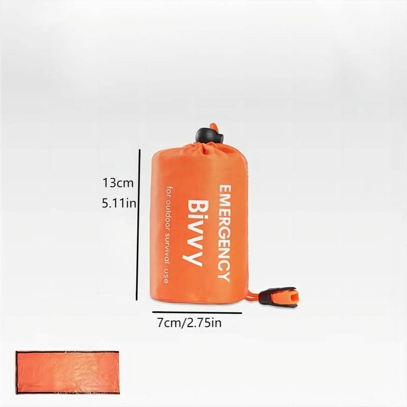 1pc Lightweight Emergency Sleeping Bag, Survival Bivy Sack, Emergency Blanket, Survival Gear For Outdoor Hiking Camping