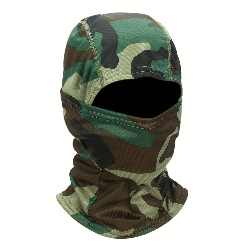 Camouflage Tactical Headgear Barakla Hair Cap Outdoor Sports Hiking Mountaineering Riding Mask Scarf Military Fan CS Helmet Inner Hat Camouflage Sunscreen Headscarf