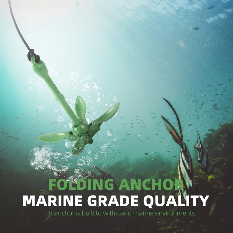 A Set of Outdoor Kayak Anchors, 3.5-Pound Anchor System, Suitable for Kayaking, Canoeing, Fishing, Boating, And Kayak Accessories.