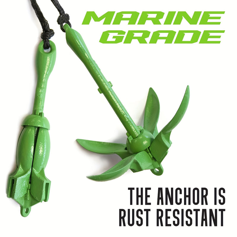 A Set of Outdoor Kayak Anchors, 3.5-Pound Anchor System, Suitable for Kayaking, Canoeing, Fishing, Boating, And Kayak Accessories.