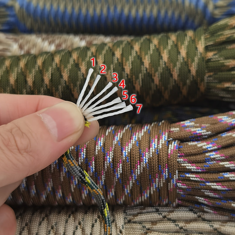 Durable Braided Paracord for Outdoor Adventures - Multi-Use, Strong 4mm Diameter, 16.4FT Length - Perfect for Camping and Survival Gear