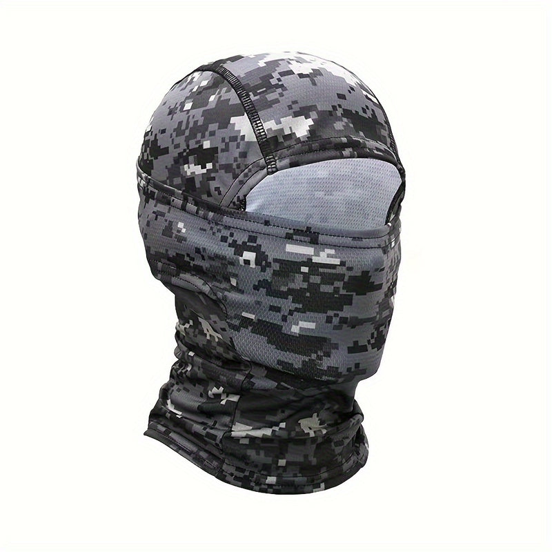 Camouflage Tactical Headgear Barakla Hair Cap Outdoor Sports Hiking Mountaineering Riding Mask Scarf Military Fan CS Helmet Inner Hat Camouflage Sunscreen Headscarf