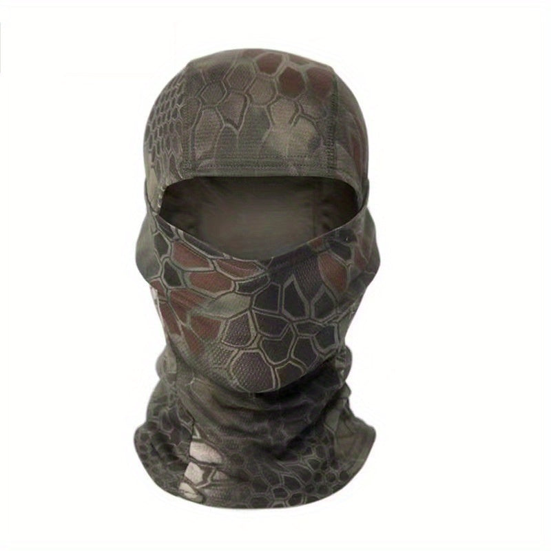 Camouflage Tactical Headgear Barakla Hair Cap Outdoor Sports Hiking Mountaineering Riding Mask Scarf Military Fan CS Helmet Inner Hat Camouflage Sunscreen Headscarf