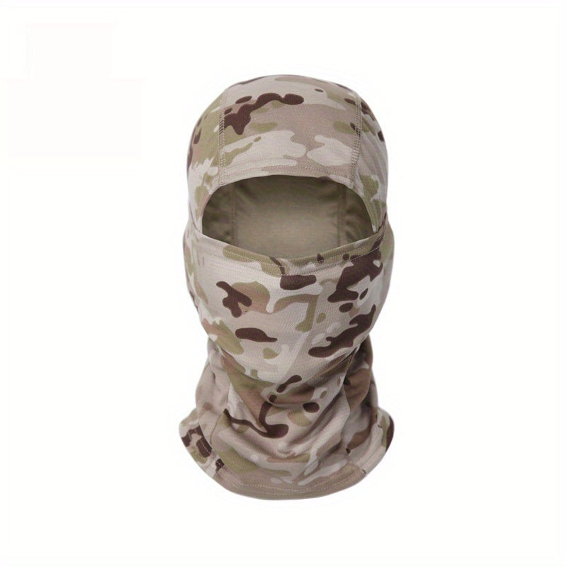 Camouflage Tactical Headgear Barakla Hair Cap Outdoor Sports Hiking Mountaineering Riding Mask Scarf Military Fan CS Helmet Inner Hat Camouflage Sunscreen Headscarf