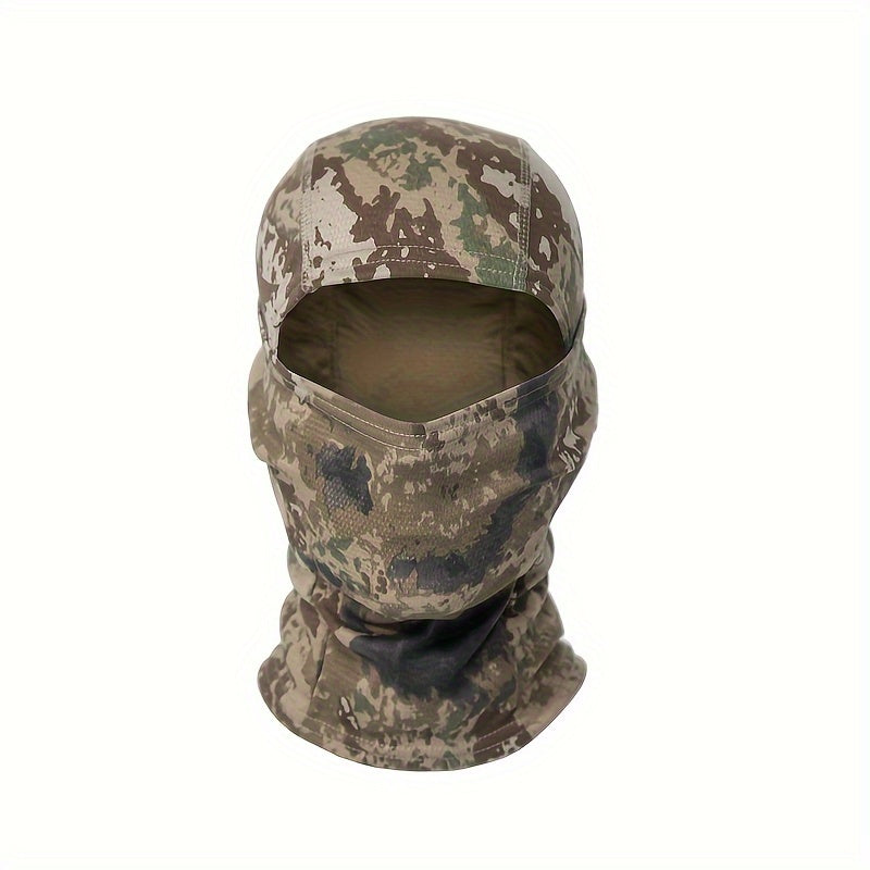 Camouflage Tactical Headgear Barakla Hair Cap Outdoor Sports Hiking Mountaineering Riding Mask Scarf Military Fan CS Helmet Inner Hat Camouflage Sunscreen Headscarf