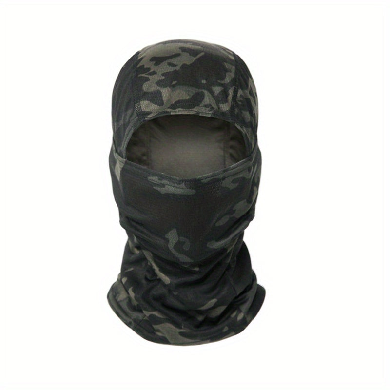 Camouflage Tactical Headgear Barakla Hair Cap Outdoor Sports Hiking Mountaineering Riding Mask Scarf Military Fan CS Helmet Inner Hat Camouflage Sunscreen Headscarf