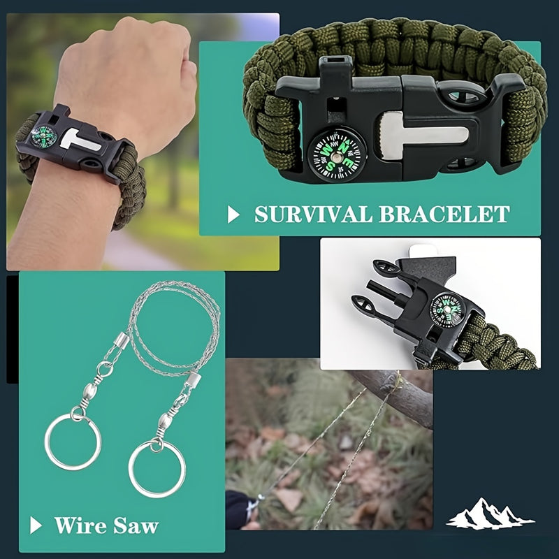 Survival, 37/142/170pcs Professional Survival Gear And Equipment With Molle Pouch.Outdoor Shovel. Outdoor Multifunctional Tool.for Men Dad Husband Who Likes Camping Outdoor Adventure