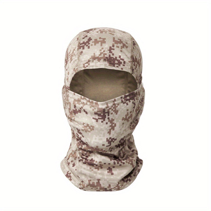 Camouflage Tactical Headgear Barakla Hair Cap Outdoor Sports Hiking Mountaineering Riding Mask Scarf Military Fan CS Helmet Inner Hat Camouflage Sunscreen Headscarf