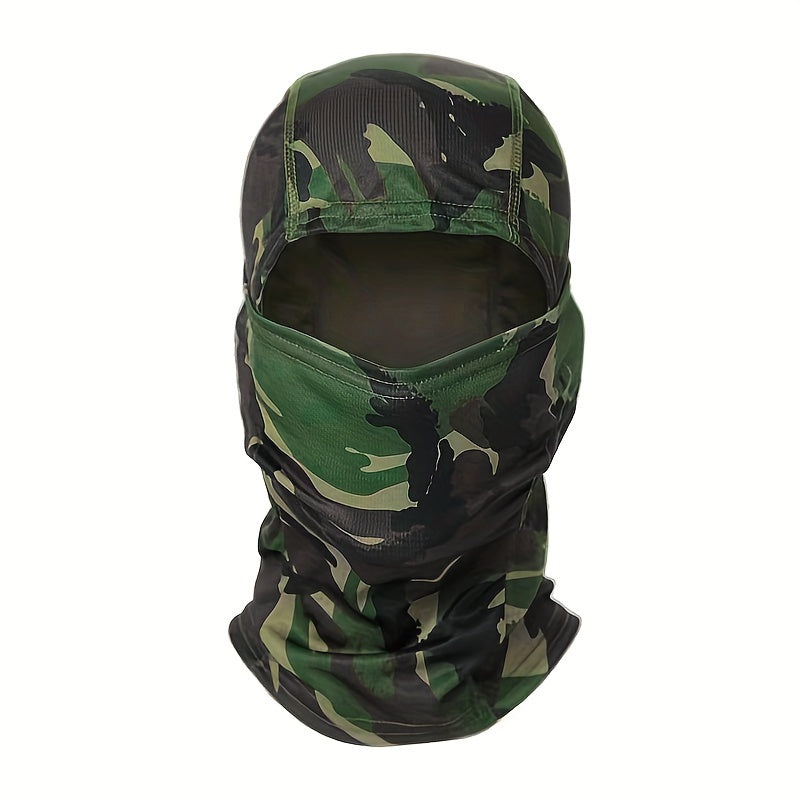 Camouflage Tactical Headgear Barakla Hair Cap Outdoor Sports Hiking Mountaineering Riding Mask Scarf Military Fan CS Helmet Inner Hat Camouflage Sunscreen Headscarf