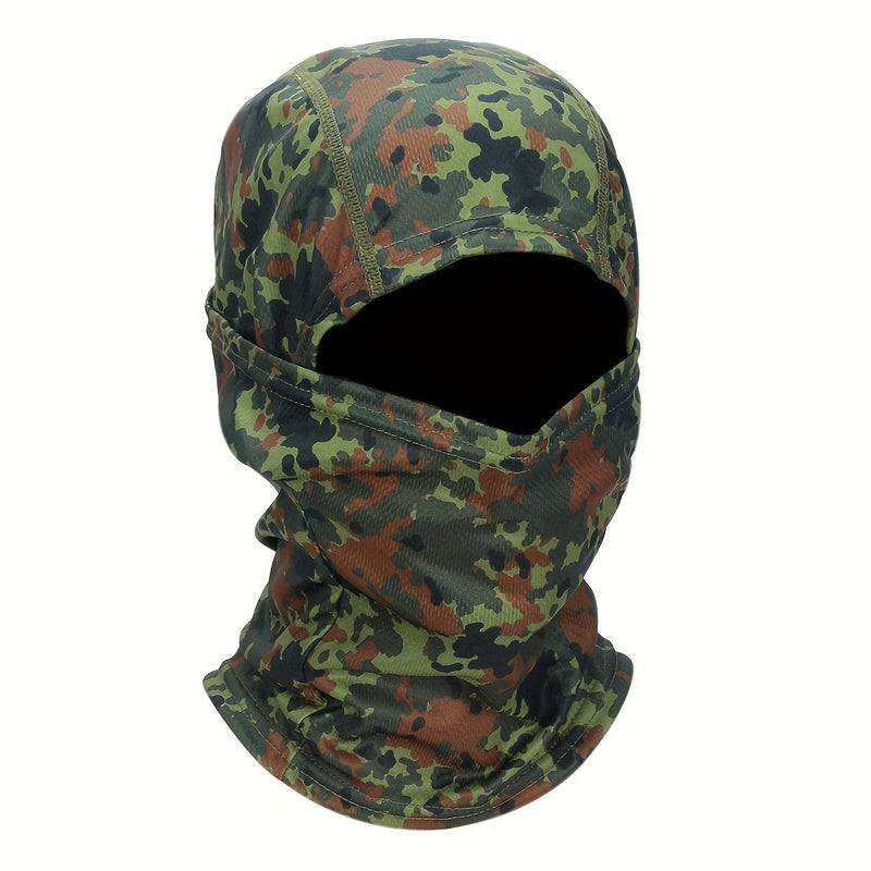 Camouflage Tactical Headgear Barakla Hair Cap Outdoor Sports Hiking Mountaineering Riding Mask Scarf Military Fan CS Helmet Inner Hat Camouflage Sunscreen Headscarf