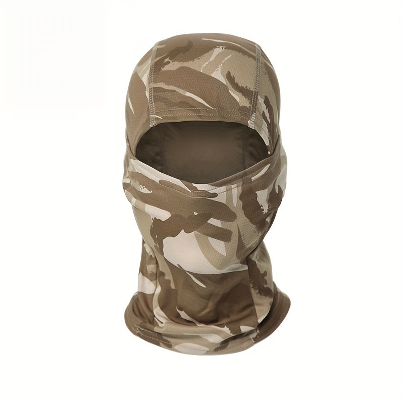Camouflage Tactical Headgear Barakla Hair Cap Outdoor Sports Hiking Mountaineering Riding Mask Scarf Military Fan CS Helmet Inner Hat Camouflage Sunscreen Headscarf