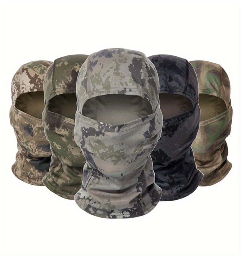 Camouflage Tactical Headgear Barakla Hair Cap Outdoor Sports Hiking Mountaineering Riding Mask Scarf Military Fan CS Helmet Inner Hat Camouflage Sunscreen Headscarf