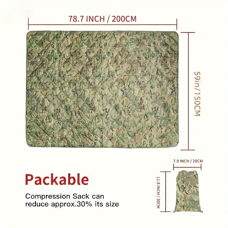 Camo Woobie Waterproof Blanket - Versatile Outdoor Gear for Camping, Hiking, Hunting, Survival & Picnics