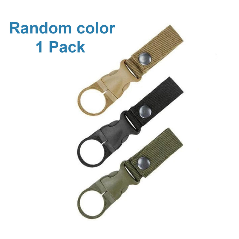 Water Bottle Clips, Portable Water Bottle Ring Holder Hanging Buckle Clip Nylon Webbing Strap for Outdoor Camping Hiking Mountaineering