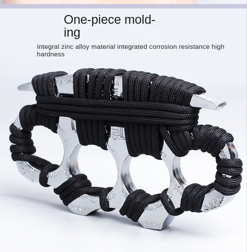 Finger Knuckle Four-Finger Boxing Glove Self-Defense Tool Weapon Ring Hand Clip Fist Clip Anti-Wolf Device