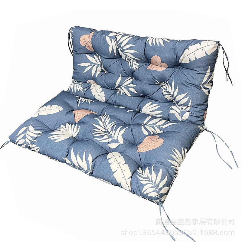 Outdoor 2/3-seater bench/swing cushions: thickened, with backrest, waterproof.