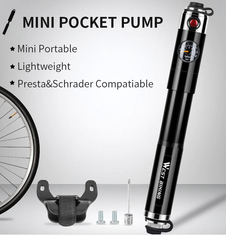 Handheld Bicycle Pump by WEST BIKING