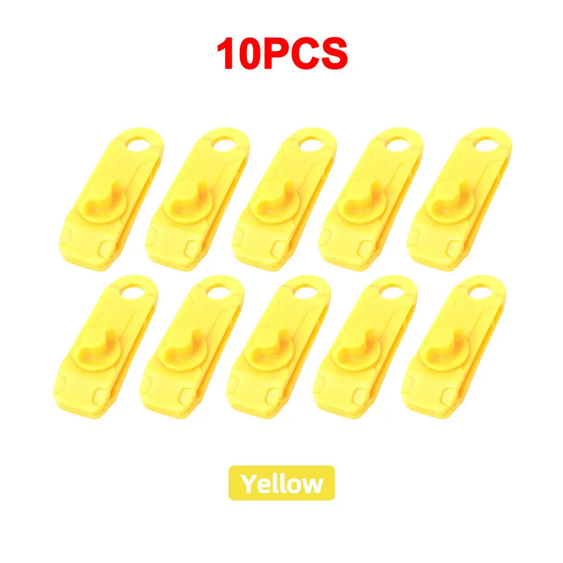 10PC Awning Clamp Tarp Clips Heavy Duty Lock Grip Tent Fasteners Clips Pool Awning Bungee Cord Car Tighten for Outdoor Camping