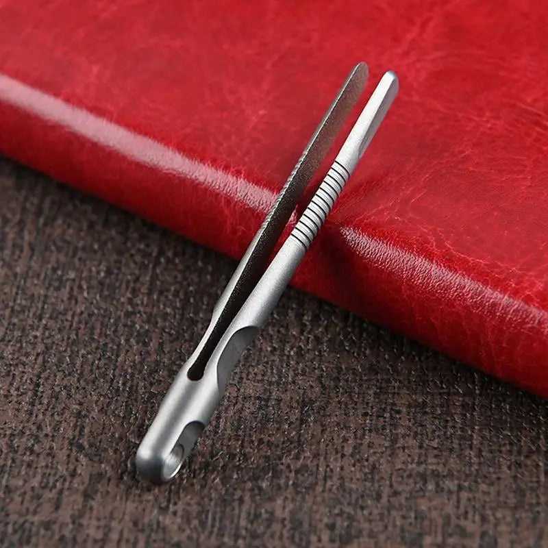 Titanium Tweezers Lightweight Keychain Tweezers Strong Hold Tweezers Clips For Outdoor Adventures Outdoor Gadget Mini Tool