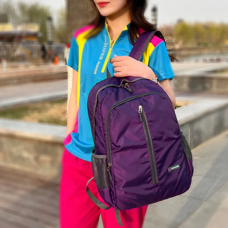 30L Outdoor Foldable Ultralight Backpack for Camping Travel Hiking Men Women Waterproof Fishing Cycling Folding Backpack Daypack