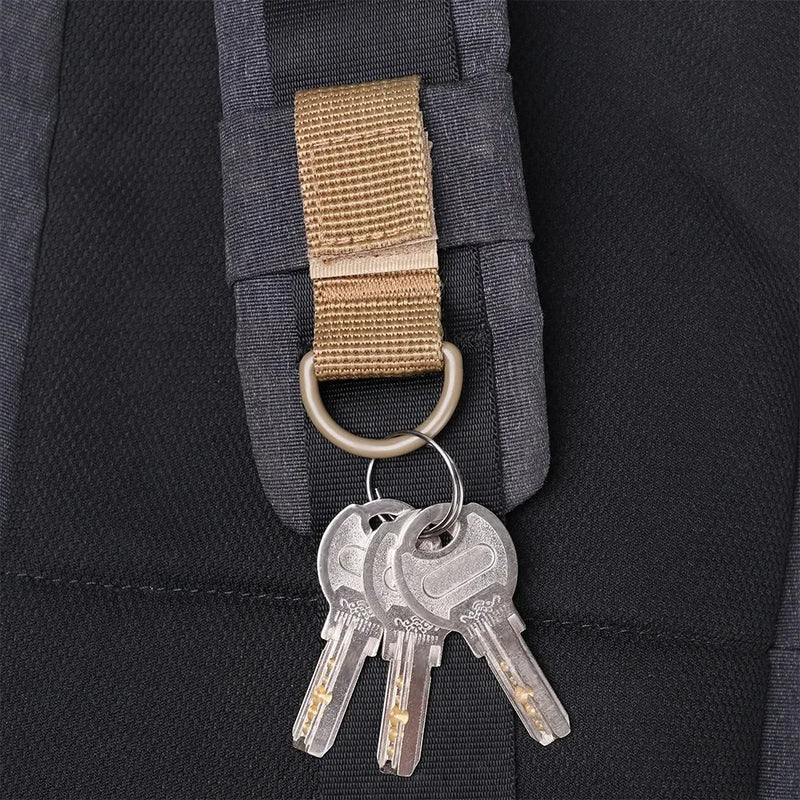1Pc Military Nylon Molle Ribbon High Strength Hanging Webbing Buckle Key Hook Clip Belt Hooks Hiking Climbing Carabiner