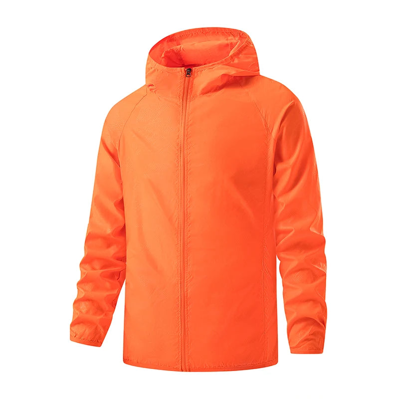 JNLN Unisex Hiking Jackets Waterproof Sun Protection Windbreaker Men Women Camping Climbing Outdoor Rain Coat Portable Clothes