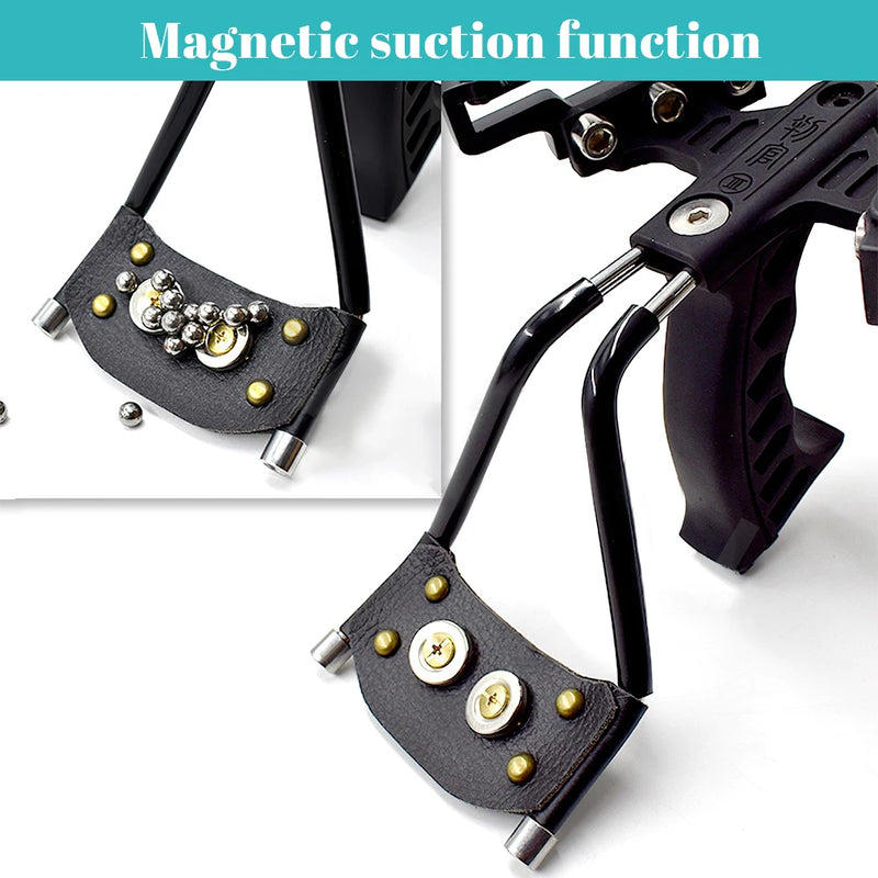 Professional Slingshot Metal Laser Fishing Hunting Catapult Outdoor Shooting Sports High Duty Powerful Sling Shot Arrow Rest