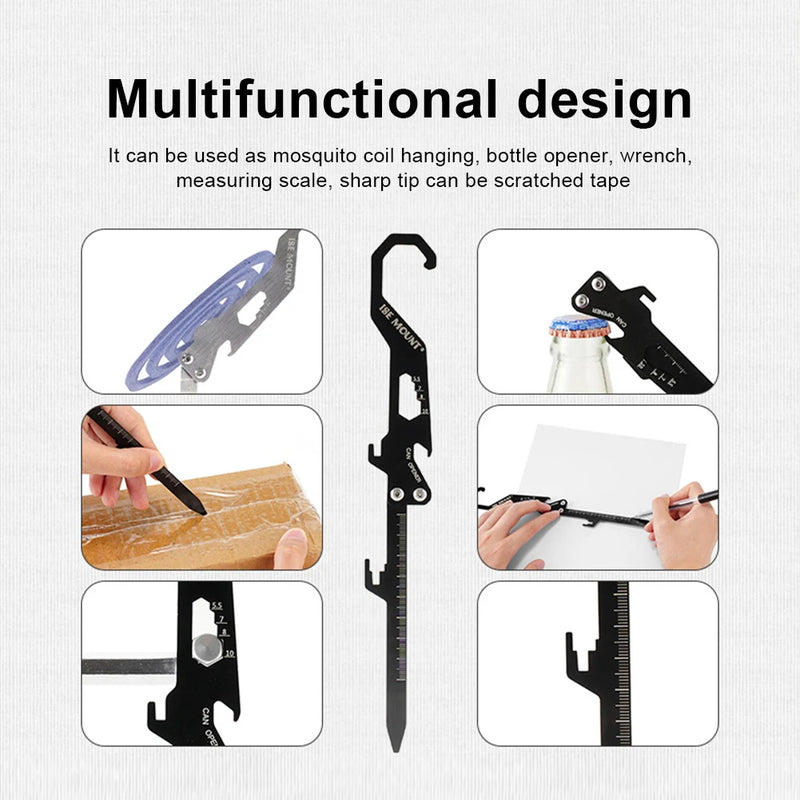 Foldable Camping Stakes Multifunctional Outdoor Tent Nails Stainless Steel Camping Tent Pegs for Outdoor Camping Canopy