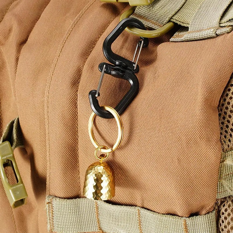 Double Carabiner Keychain Keychain Locking Hooks Portable S Chain Hooks Multi-Use Backpack Keychain Carabiner With 360 Degree