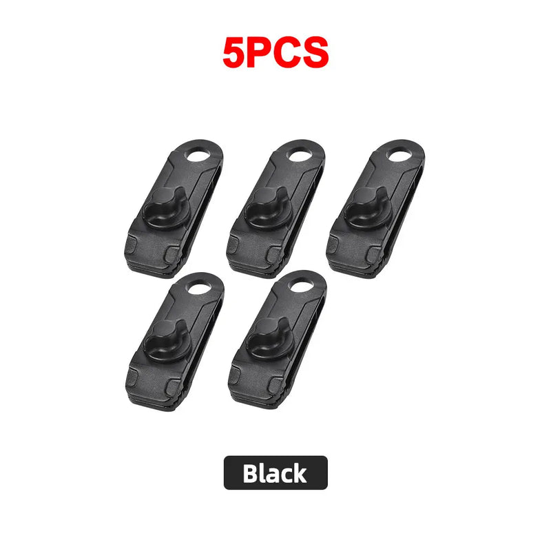 10PC Awning Clamp Tarp Clips Heavy Duty Lock Grip Tent Fasteners Clips Pool Awning Bungee Cord Car Tighten for Outdoor Camping