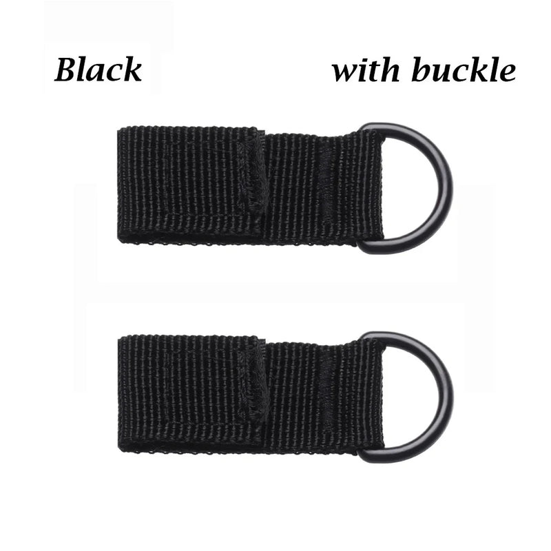 1Pc Military Nylon Molle Ribbon High Strength Hanging Webbing Buckle Key Hook Clip Belt Hooks Hiking Climbing Carabiner