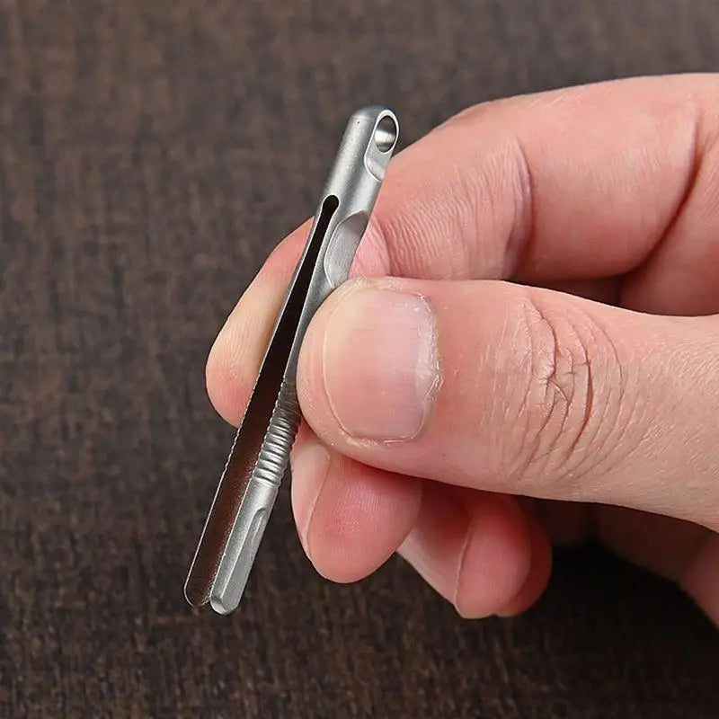 Titanium Tweezers Lightweight Keychain Tweezers Strong Hold Tweezers Clips For Outdoor Adventures Outdoor Gadget Mini Tool