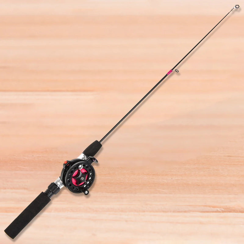 Winter Ice Fishing Rods Reel for Angler Outdoor Telescopic 2 Sections Fish Pole Carbon Fiber River Shrimp Carp Ice Fishing Pole