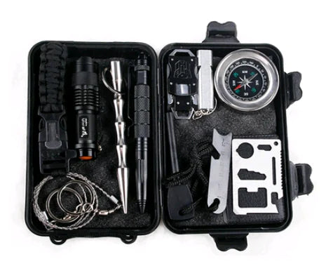 Outdoor Survival Gear Camping Hiking Kit Portable Tools