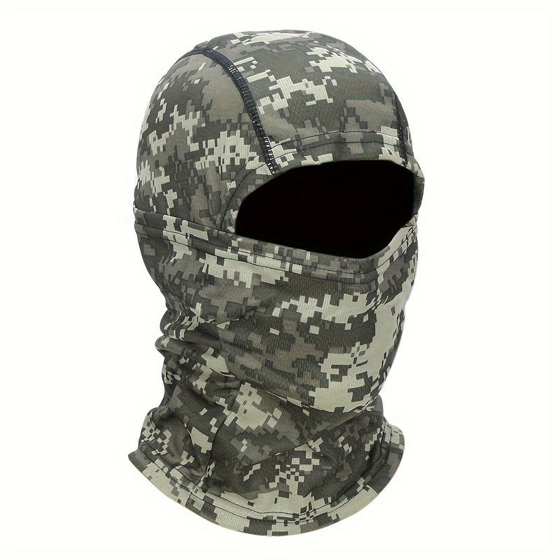Camouflage Tactical Headgear Barakla Hair Cap Outdoor Sports Hiking Mountaineering Riding Mask Scarf Military Fan CS Helmet Inner Hat Camouflage Sunscreen Headscarf