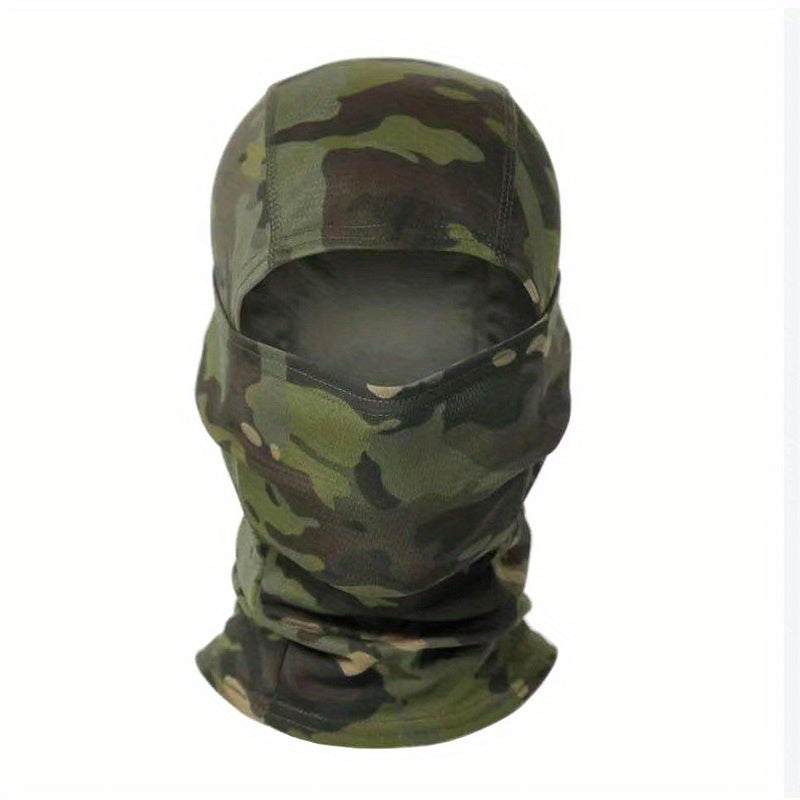 Camouflage Tactical Headgear Barakla Hair Cap Outdoor Sports Hiking Mountaineering Riding Mask Scarf Military Fan CS Helmet Inner Hat Camouflage Sunscreen Headscarf