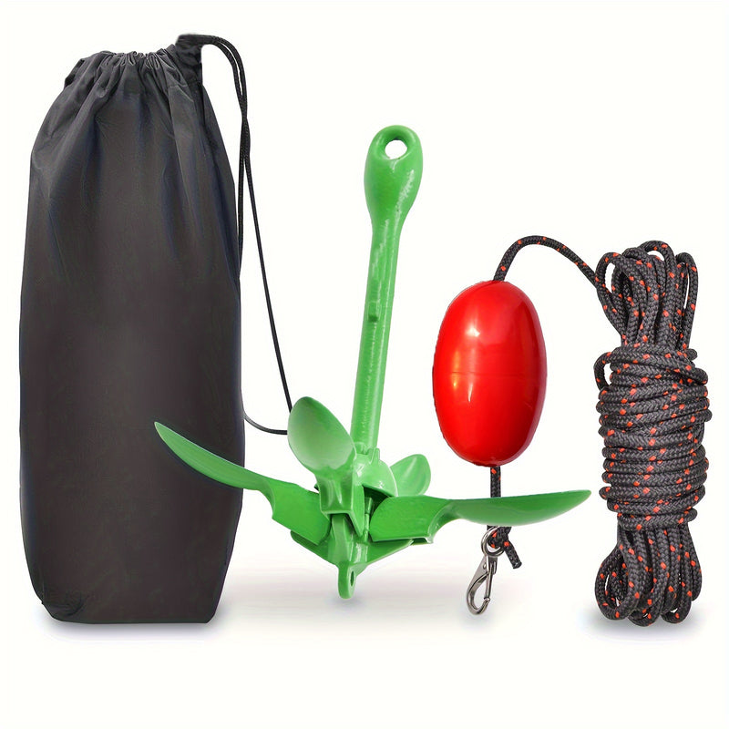 A Set of Outdoor Kayak Anchors, 3.5-Pound Anchor System, Suitable for Kayaking, Canoeing, Fishing, Boating, And Kayak Accessories.