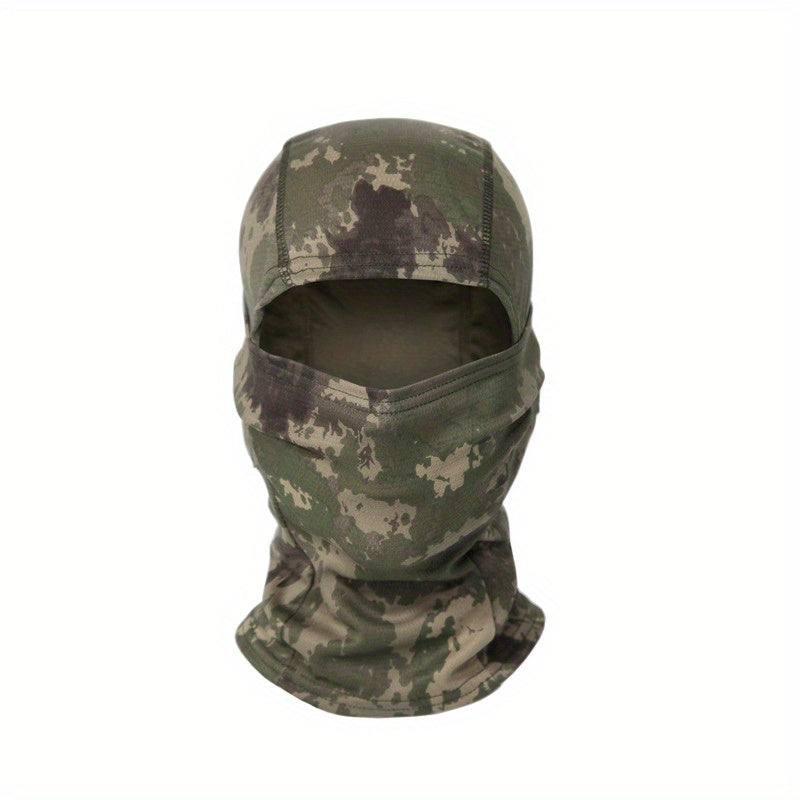 Camouflage Tactical Headgear Barakla Hair Cap Outdoor Sports Hiking Mountaineering Riding Mask Scarf Military Fan CS Helmet Inner Hat Camouflage Sunscreen Headscarf