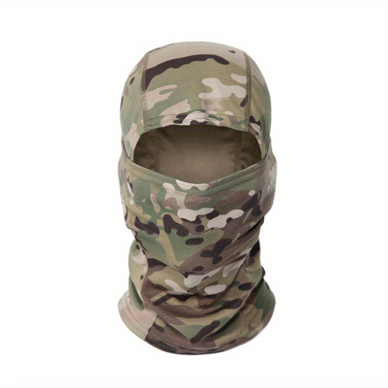 Camouflage Tactical Headgear Barakla Hair Cap Outdoor Sports Hiking Mountaineering Riding Mask Scarf Military Fan CS Helmet Inner Hat Camouflage Sunscreen Headscarf