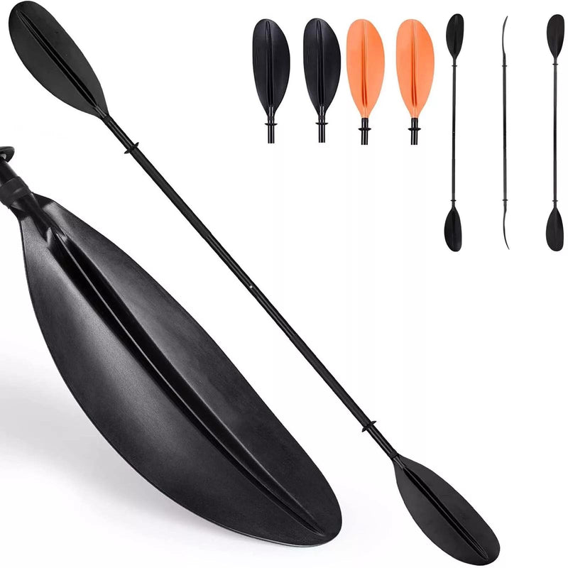 Double-Ended Kayak Paddle 87.4in222cm Aluminum Alloy Shaft Kayaking Boating Canoeing Oar Durable & Stiff Canoe Paddle